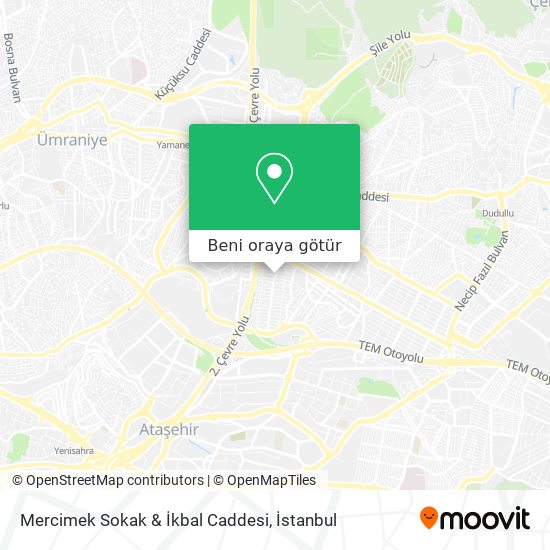 Mercimek Sokak & İkbal Caddesi harita