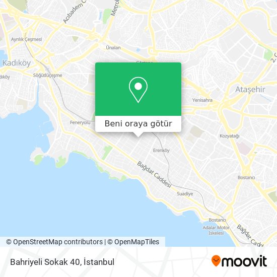 Bahriyeli Sokak 40 harita