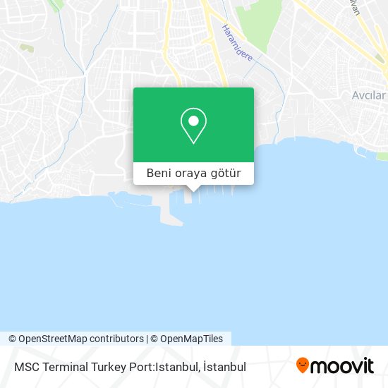 MSC Terminal Turkey Port:Istanbul harita