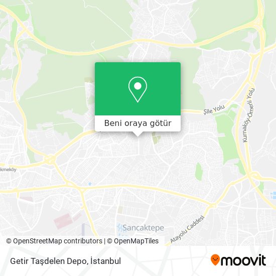 Getir Taşdelen Depo harita