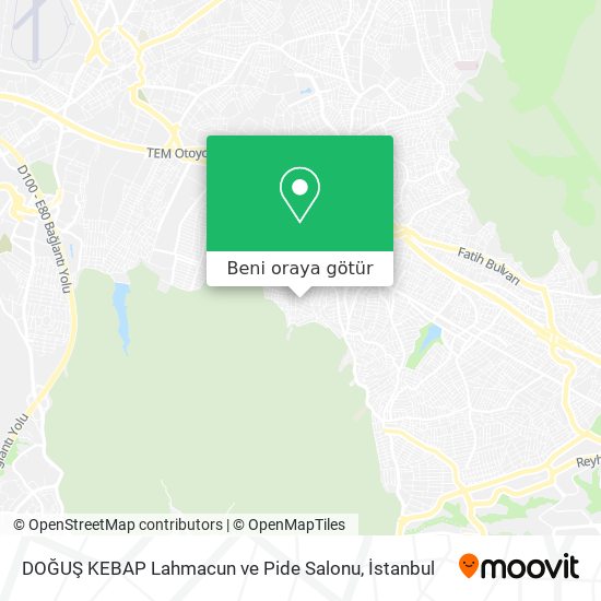 DOĞUŞ KEBAP Lahmacun ve Pide Salonu harita