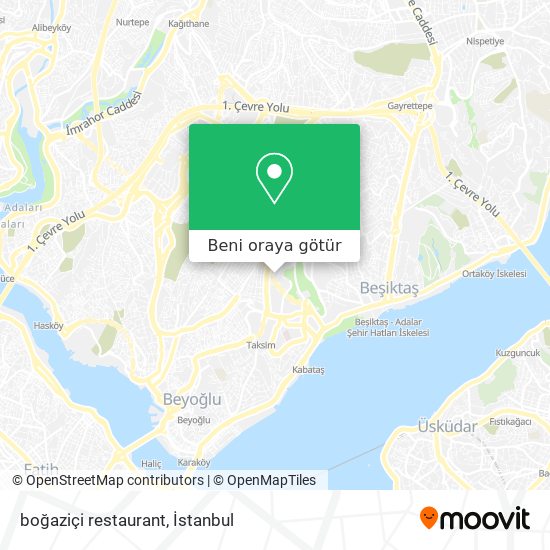 boğaziçi restaurant harita