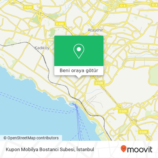 Kupon Mobilya Bostanci Subesi harita