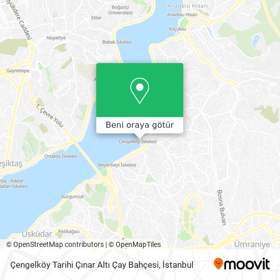 Çengelköy Tarihi Çınar Altı Çay Bahçesi harita