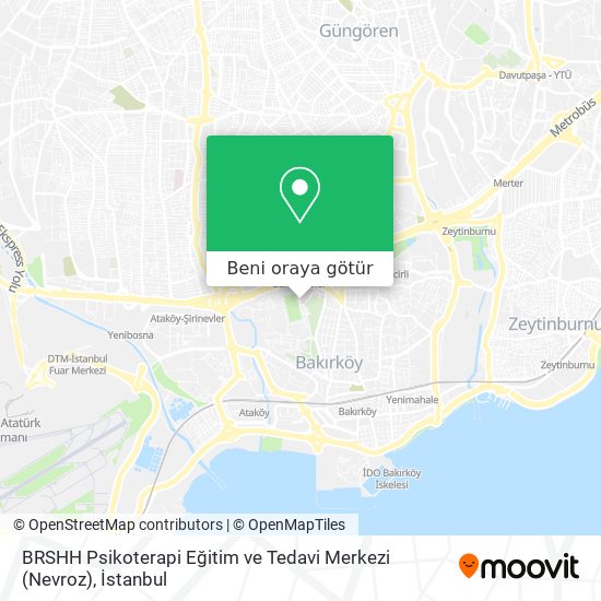 BRSHH Psikoterapi Eğitim ve Tedavi Merkezi (Nevroz) harita