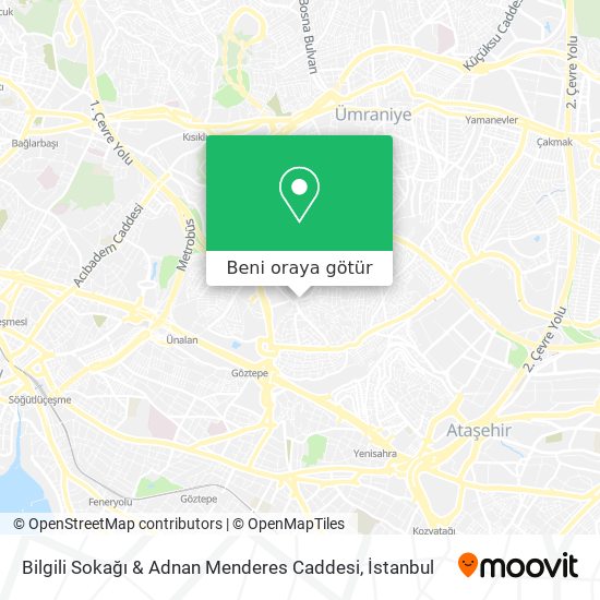 Bilgili Sokağı & Adnan Menderes Caddesi harita