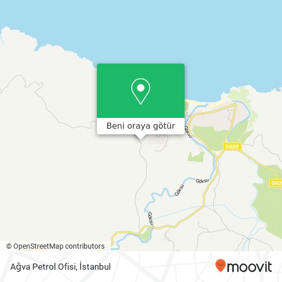 Ağva Petrol Ofisi harita