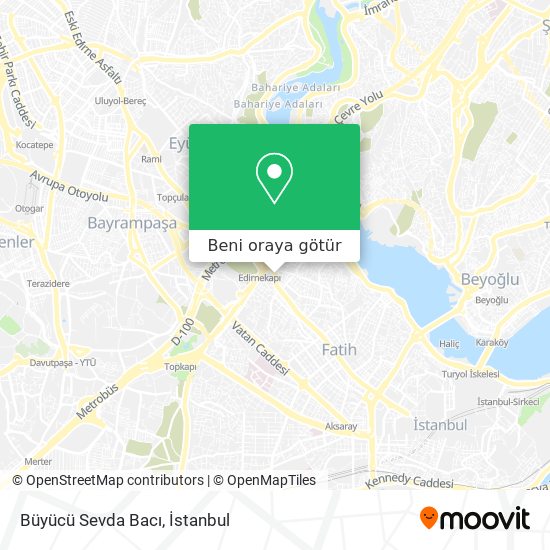 Büyücü Sevda Bacı harita