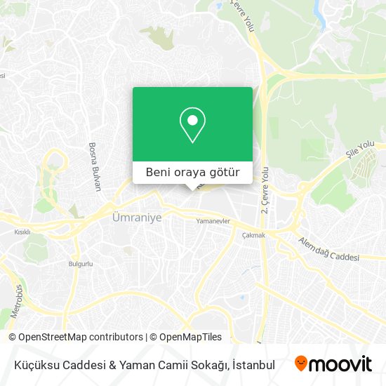 Küçüksu Caddesi & Yaman Camii Sokağı harita