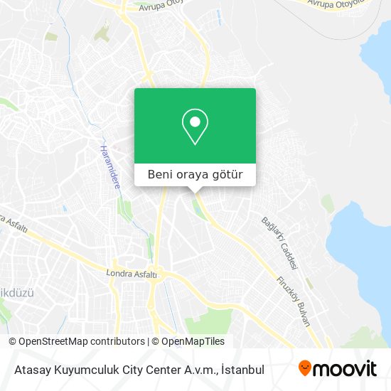 Atasay Kuyumculuk City Center A.v.m. harita
