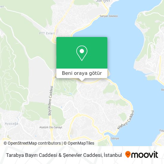 Tarabya Bayırı Caddesi & Şenevler Caddesi harita