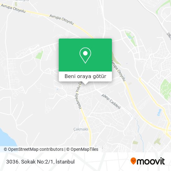 3036. Sokak No:2/1 harita