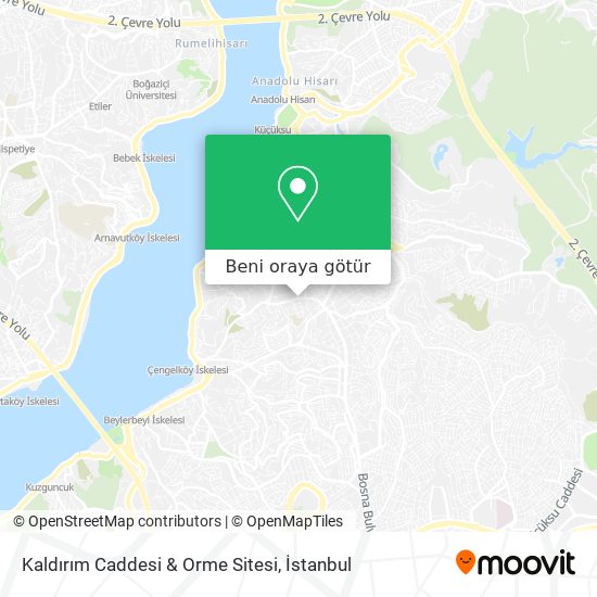 Kaldırım Caddesi & Orme Sitesi harita