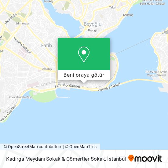 Kadırga Meydanı Sokak & Cömertler Sokak harita