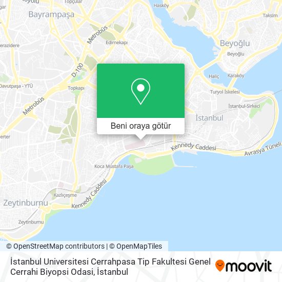 İstanbul Universitesi Cerrahpasa Tip Fakultesi Genel Cerrahi Biyopsi Odasi harita