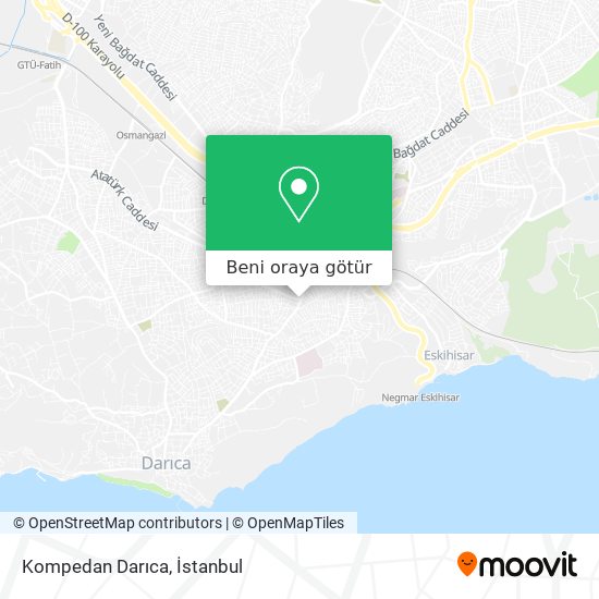 Kompedan Darıca harita