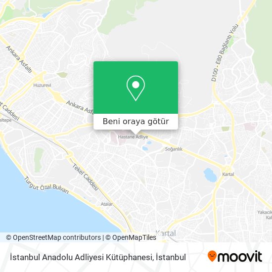 İstanbul Anadolu Adliyesi Kütüphanesi harita