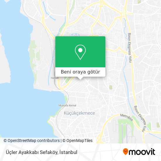Üçler Ayakkabı Sefaköy harita
