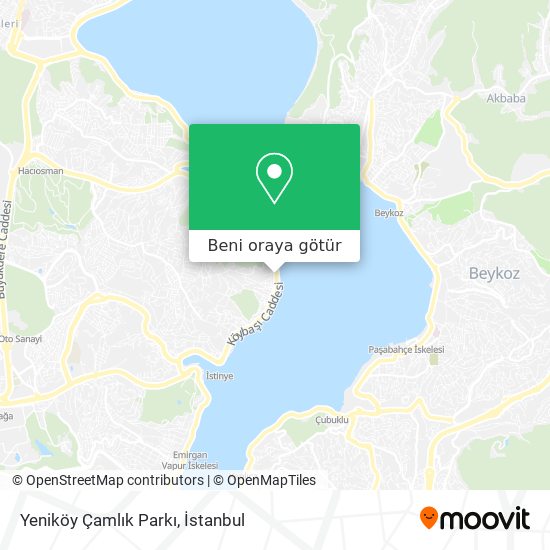 Yeniköy Çamlık Parkı harita