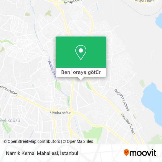 Namık Kemal Mahallesi harita