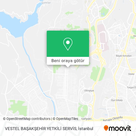 VESTEL BAŞAKŞEHİR YETKİLİ SERVİS harita