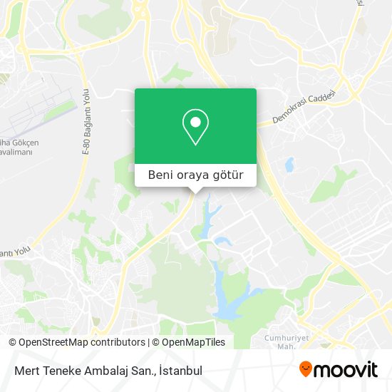 Mert Teneke Ambalaj San. harita