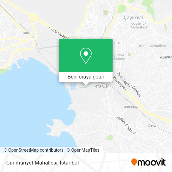 Cumhuriyet Mahallesi harita