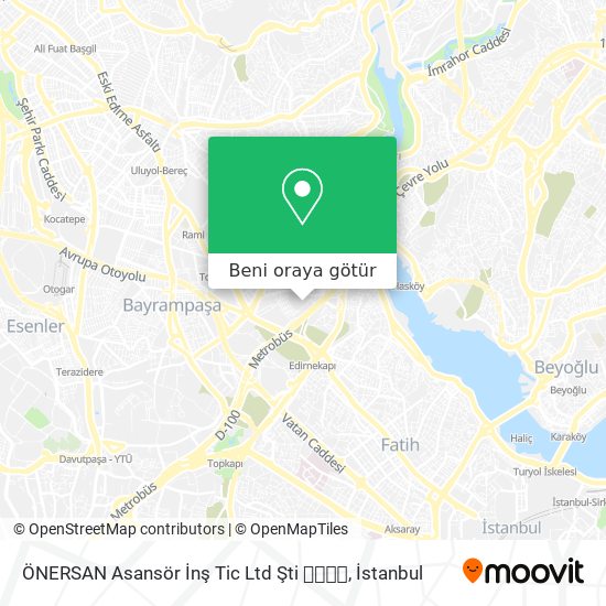 ÖNERSAN Asansör İnş  Tic Ltd Şti 🏢🔩🔨🔧 harita