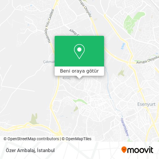 Özer Ambalaj harita