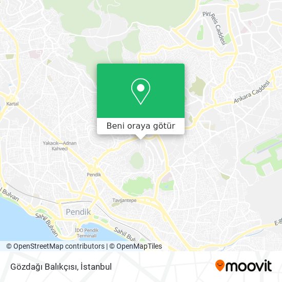 Gözdağı Balıkçısı harita