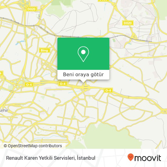 Renault Karen Yetkili Servisleri harita