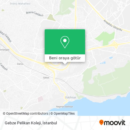 Gebze Pelikan Koleji harita