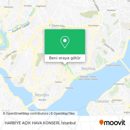 HARBİYE AÇIK HAVA KONSERİ harita