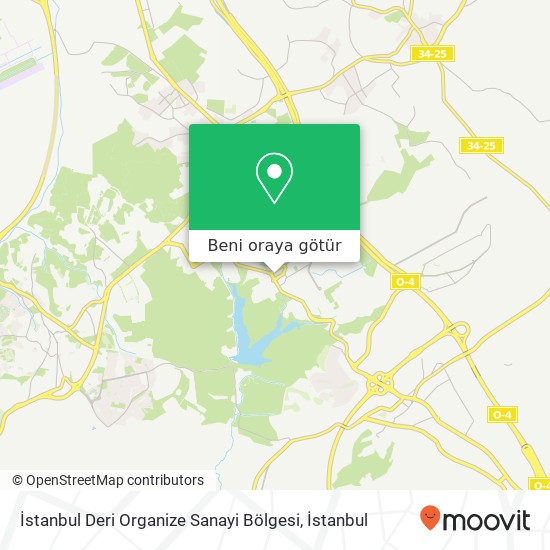 İstanbul Deri Organize Sanayi Bölgesi harita