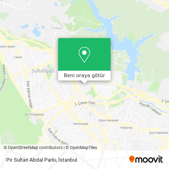 Pir Sultan Abdal Parkı harita