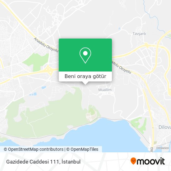 Gazidede Caddesi 111 harita