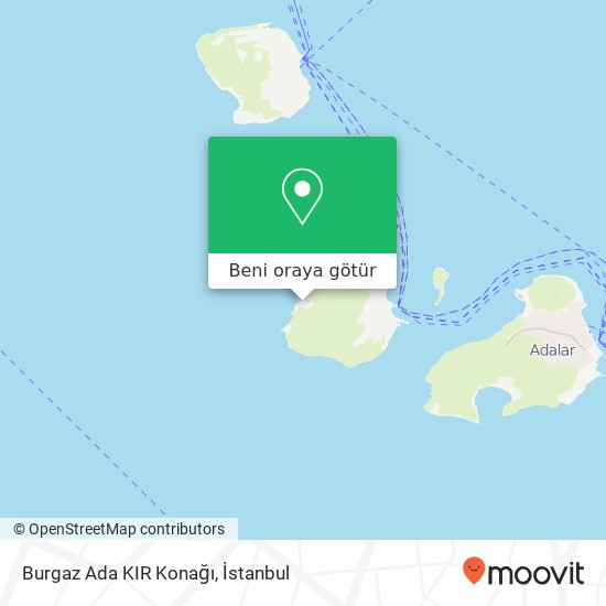 Burgaz Ada KIR Konağı harita