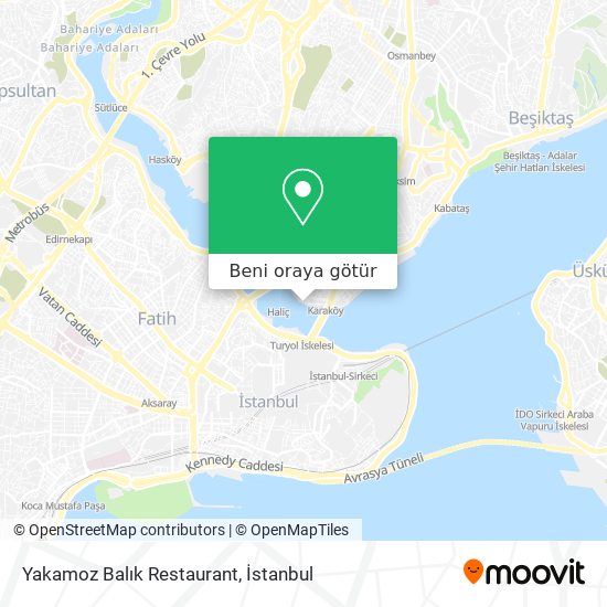Yakamoz Balık Restaurant harita
