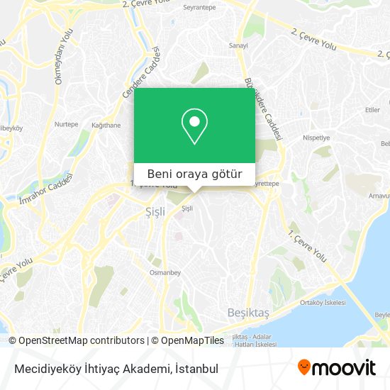 Mecidiyeköy İhtiyaç Akademi harita