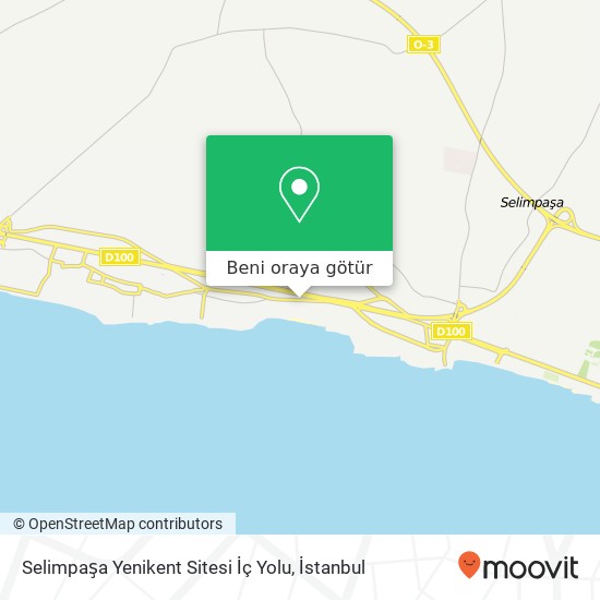 Selimpaşa Yenikent Sitesi İç Yolu harita