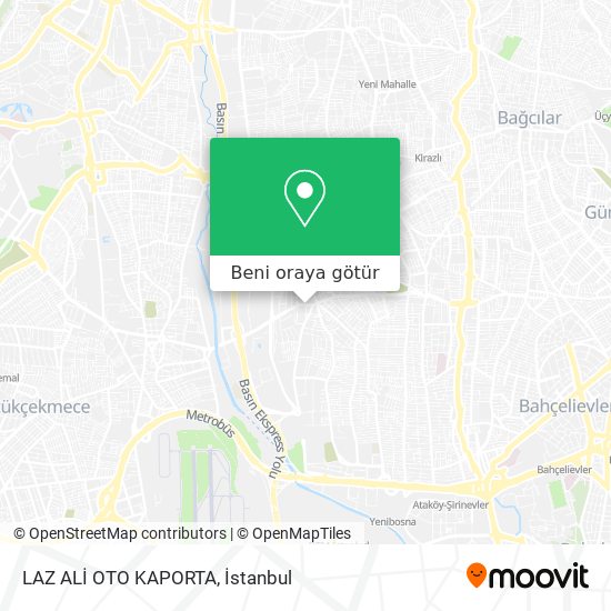 LAZ ALİ OTO KAPORTA harita