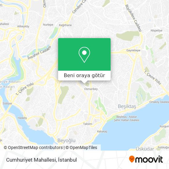 Cumhuriyet Mahallesi harita