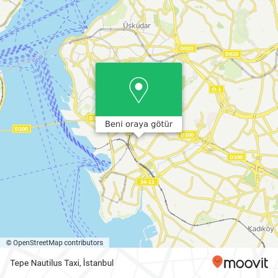 Tepe Nautilus Taxi harita