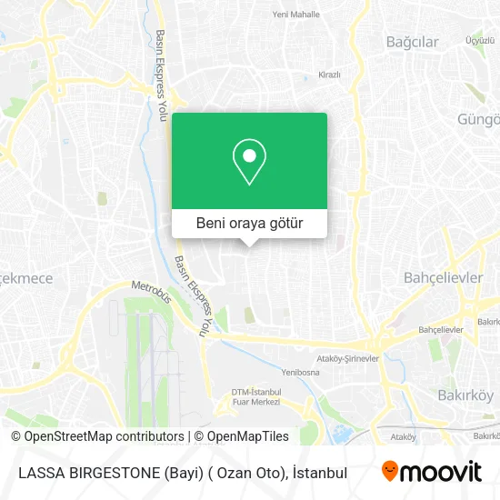 LASSA BIRGESTONE (Bayi) ( Ozan Oto) harita