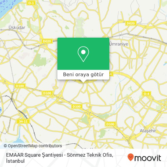 EMAAR Square Şantiyesi - Sönmez Teknik Ofis harita