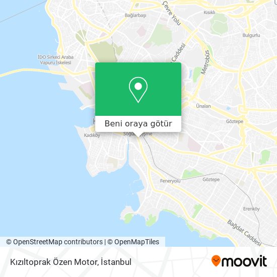 Kızıltoprak Özen Motor harita