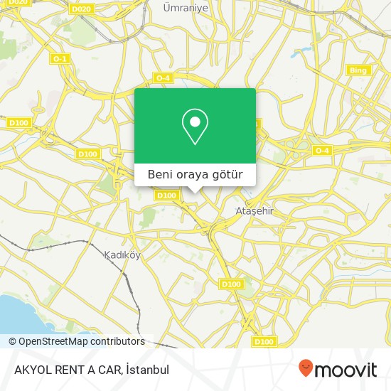 AKYOL RENT A CAR harita