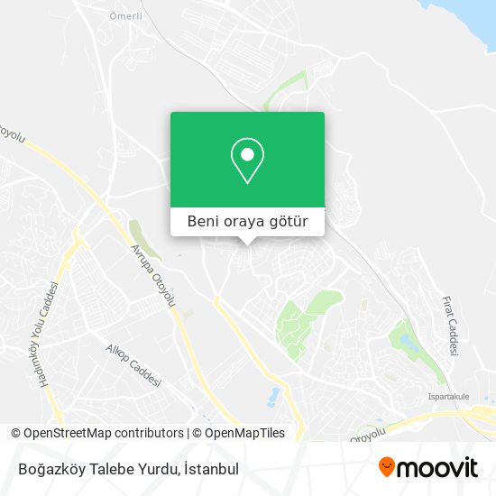 Boğazköy Talebe Yurdu harita