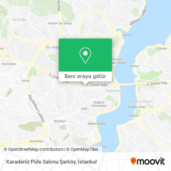 Karadeniz Pide Salonu Şarköy harita