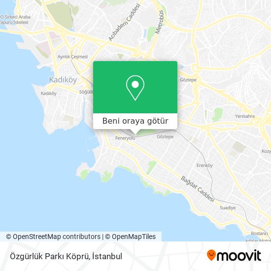 Özgürlük Parkı Köprü harita